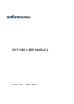 Onbon OVP-H8X User Manual предпросмотр