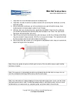 Предварительный просмотр 1 страницы OnCourt OffCourt Mini-Net Instructions