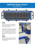 Предварительный просмотр 2 страницы OnCourt OffCourt MultiCourt Barrier System Instructions Manual