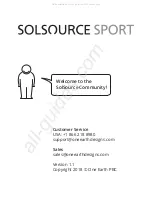 Preview for 1 page of One Earth Designs SolSource Sport Manual