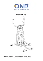 Preview for 1 page of ONE FITNESS GYM WALKER Manual Instruction