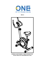 Preview for 1 page of ONE FITNESS RM8740 Manual Instruction