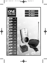 Preview for 1 page of One for All HC-8000 Instruction Manual