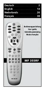 One for All MF 355RF User Manual preview