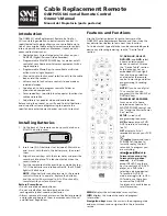 One for All OARP05S Owner'S Manual preview