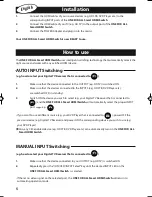 Preview for 2 page of One for All Smart HDMI Switch Installation Manual