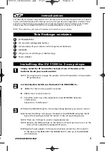 Preview for 4 page of One for All SV-1100 Instruction Manual