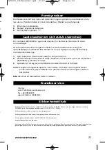 Preview for 22 page of One for All SV-1100 Instruction Manual