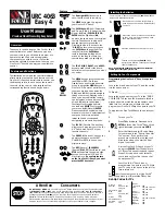 Preview for 1 page of One for All URC-4063 EASY 4 User Manual