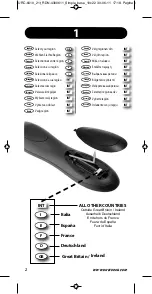 Предварительный просмотр 3 страницы One for All URC-6410 Instruction Manual  & Code  List