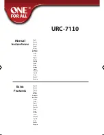 Предварительный просмотр 1 страницы One for All URC-7110 Manual Instructions