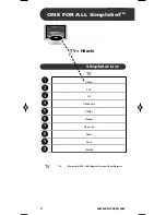 Предварительный просмотр 3 страницы One for All URC-7110 Manual Instructions