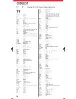 Предварительный просмотр 74 страницы One for All URC 7115 Manual