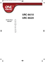 One for All URC-8610 Instruction Manual предпросмотр