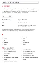 Preview for 3 page of One for All URC7125 Quick Start Manual