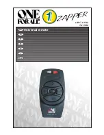 One for All Zapper URC-6512 Manual preview