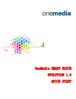 One Media EVOLUTION 1.0 Quick Start Manual предпросмотр