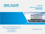 Preview for 1 page of One-Solar TG-2KVA User Manual