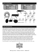 Preview for 4 page of One Stop Gardens 56883 Owner'S Manual