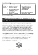 Preview for 4 page of One Stop Gardens 57680 Owner'S Manual & Safety Instructions