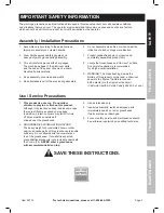 Предварительный просмотр 3 страницы One Stop Gardens 69714 Owner'S Manual & Safety Instructions