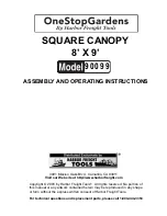 Preview for 1 page of One Stop Gardens 90099 Assembly And Operating Instructions Manual