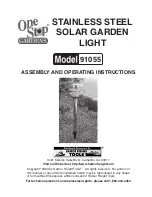 One Stop Gardens 91055 Assembly And Operating Instructions Manual preview