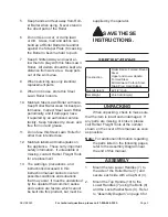 Preview for 3 page of One Stop Gardens 98383 Assembly, Operating, And Maintenance  Instructions