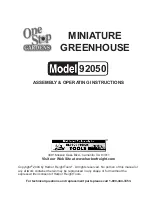 One Stop Gardens ONE STEP GARDEN 92050 Assembly & Operating Instructions preview