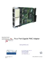 One Stop Systems Max Express OSS-lanPMC-4GC User Manual предпросмотр