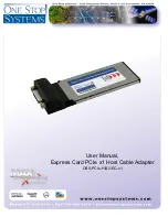 One Stop Systems OSS-PCIe-HIB2-EC-x1 User Manual предпросмотр