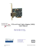 One Stop Systems OSS-PCIe-HIB2-x4-H User Manual предпросмотр