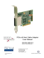 One Stop Systems OSS-PCIe-HIB2-x8-H User Manual предпросмотр