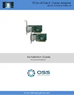 Предварительный просмотр 1 страницы One Stop Systems OSS-PCIe-HIB25-X8 Installation Manual