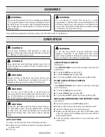 Preview for 9 page of One World Technologies Arctic Cove MBF0181 Operator'S Manual