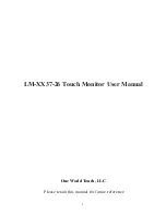 Preview for 1 page of One World Touch LM-XX37-26 series User Manual