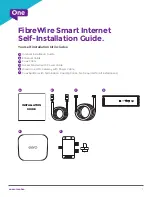 ONE OneHome WiFi Gateway Self-Installation Manual preview