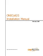 OneAccess ONECell 25 Installation Manual предпросмотр