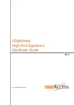 OneAccess UDgateway H2 Hardware Manual предпросмотр