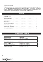 Предварительный просмотр 2 страницы oneConcept 10029203 Manual