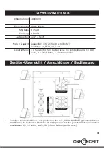 Preview for 3 page of oneConcept V51 5.1 Instructions Manual