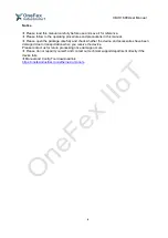 Предварительный просмотр 4 страницы OneFex CE-IO1600 Manual