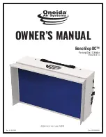 Preview for 1 page of Oneida Air Systems BenchTop DC Owner'S Manual