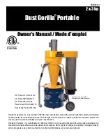Oneida Air Systems Dust Gorilla Portable XXP990201H Owner'S Manual preview
