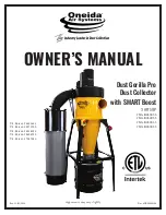 Oneida Air Systems Dust Gorilla Pro Owner'S Manual preview