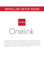 Preview for 5 page of Onelink First Alert Installer Setup Manual