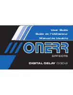 Предварительный просмотр 1 страницы Onerr Digital Delay DGD-2 User Manual