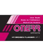 Onerr Hydrogen Flanger HF-1 User Manual предпросмотр