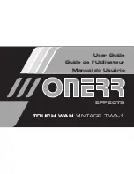 Предварительный просмотр 1 страницы Onerr Touch Wah Vintage TWA-1 User Manual