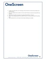 Preview for 9 page of OneScreen Canvas c4 Manual